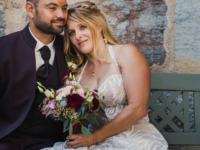 Photographe de mariage - Haute-Savoie - Annecy - Minzier - Genève - photos en extérieur Minzier - Frangy - Val des usses - Viry - Valleiry - photos de couple mariés - à Fort l'écluse